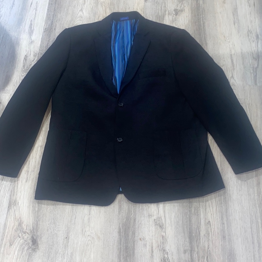 Blu Martini 2 Button Textured Blazer Elbow Patches size 2X